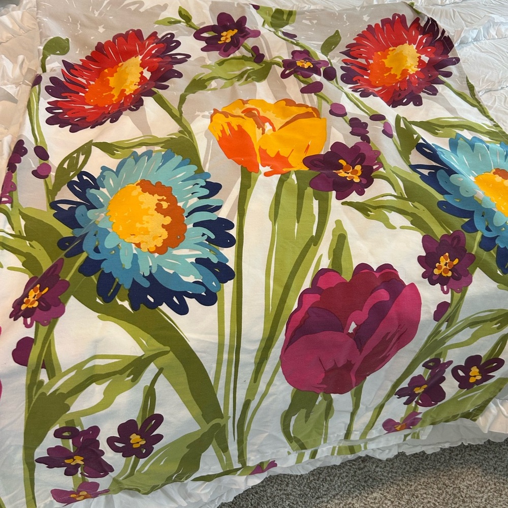 Cynthia Rowley Multicolor Floral Shower Curtain